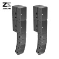 ZSOUND professional audio dj 10inch 2way church conference portable coaxial mini line array sound system